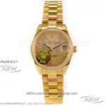 N9 Factory 904L Rolex Datejust 28mm President Women's Watch - Champagne Dial NH05 Automatic